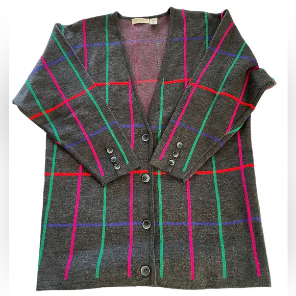 Liz Claiborne Sweaters - Liz Claiborne Vintage 80's Wool Cashmere Long Grey Sweater
Cardigan